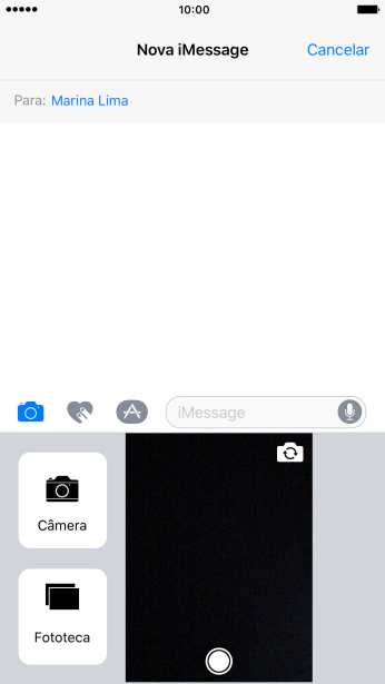 Pressione Fototeca, e navegue até a pasta desejada. Pressione Fototeca, e navegue até a pasta desejada.