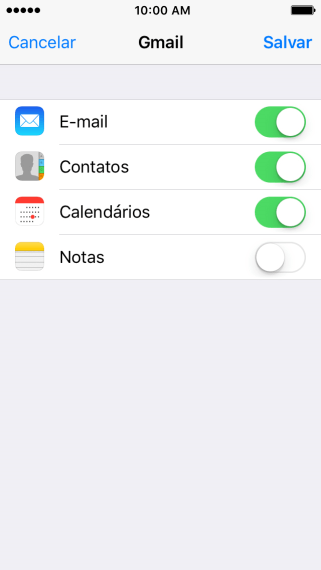 Se a tela mostrar essa imagem, sua conta foi reconhecida e configurada automaticamente. Siga as instruções da tela para inserir mais informações e finalizar a configuração. Se a tela mostrar essa imagem, sua conta foi reconhecida e configurada automaticamente. Siga as instruções da tela para inserir mais informações e finalizar a configuração.