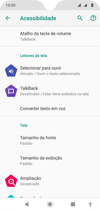 Pressione Converter texto em voz, e siga as indicações da tela para configurar a velocidade e o tom de voz. Pressione Converter texto em voz, e siga as indicações da tela para configurar a velocidade e o tom de voz.