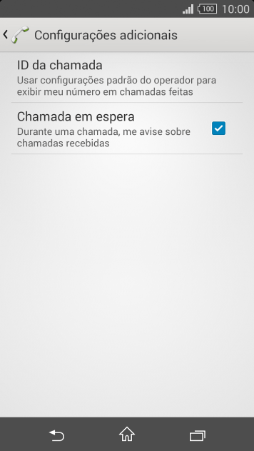 Pressione ID da chamada. Pressione ID da chamada.
