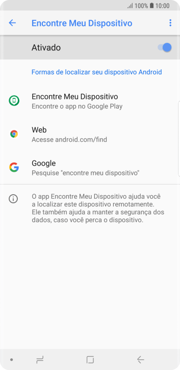 Pressione o indicador para ativar a função. Pressione o indicador para ativar a função.