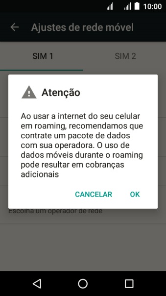 Se você quiser ativar a função, deve pressionar OK. Se você quiser ativar a função, deve pressionar OK.