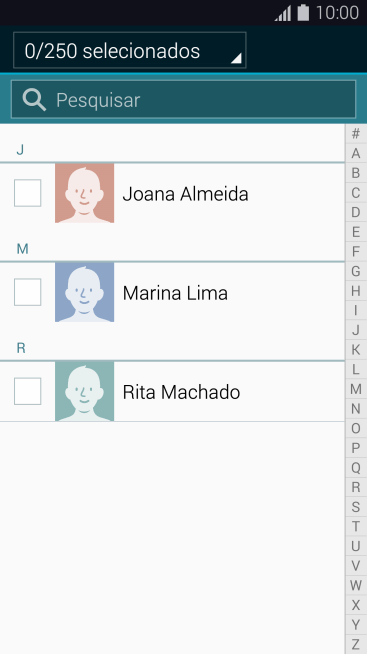Pressione a lista suspensa acima na tela. Pressione a lista suspensa acima na tela.