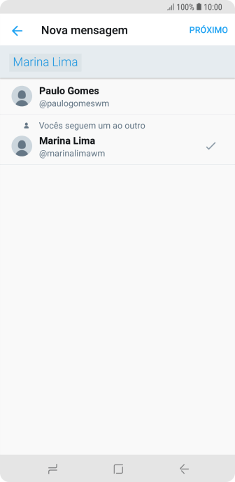 Pressione PRÓXIMO. Pressione PRÓXIMO.