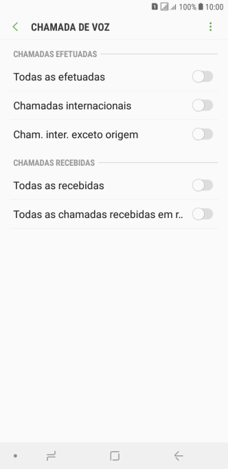 Pressione o indicador ao lado do tipo de bloqueio. Pressione o indicador ao lado do tipo de bloqueio.