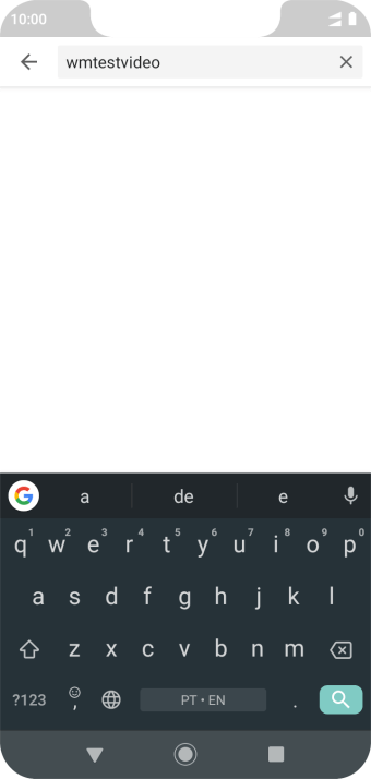 Digite a palavra de busca desejada, e pressione o ícone de busca. Digite a palavra de busca desejada, e pressione o ícone de busca.