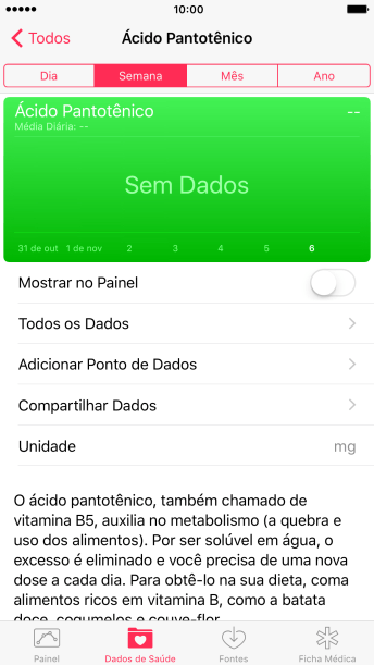 Pressione Adicionar Ponto de Dados, e siga as indicações da tela para inserir as informações desejadas. Pressione Adicionar Ponto de Dados, e siga as indicações da tela para inserir as informações desejadas.