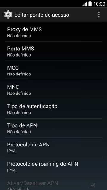 Pressione Proxy de MMS. Pressione Proxy de MMS.