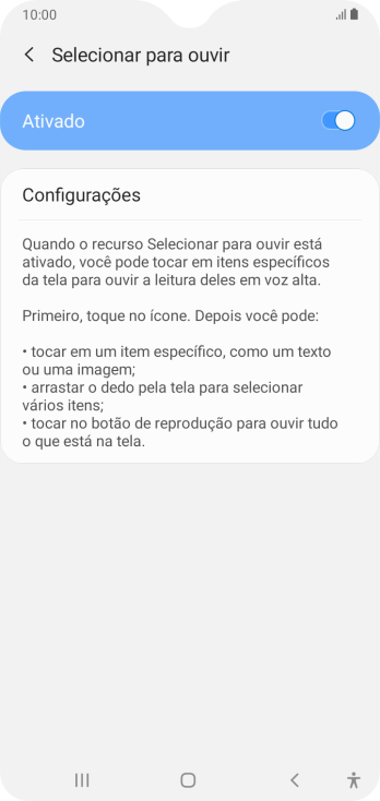 Pressione a tecla de voltar duas vezes. Pressione a tecla de voltar duas vezes.