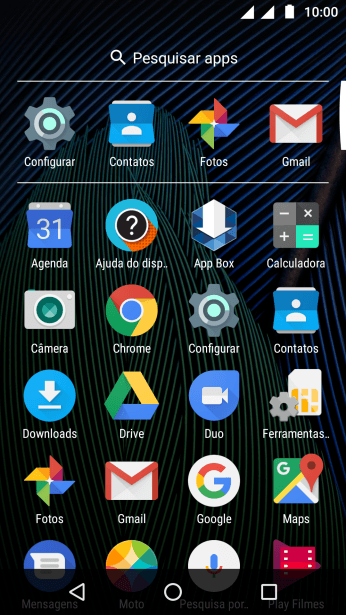 Pressione Fotos, e navegue até a pasta desejada. Pressione Fotos, e navegue até a pasta desejada.