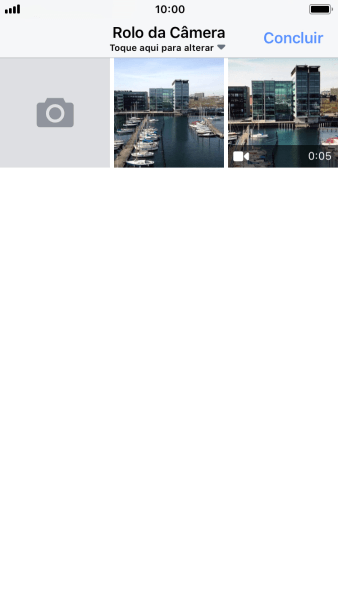 Pressione a foto ou o vídeo desejado. Pressione a foto ou o vídeo desejado.