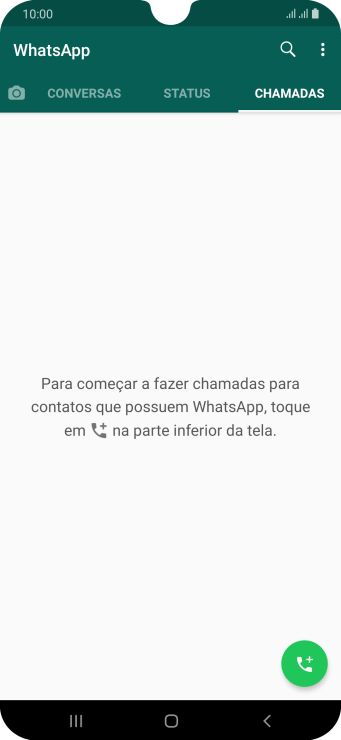 Pressione o ícone de chamada. Pressione o ícone de chamada.
