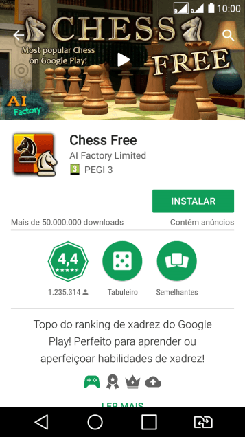 Pressione INSTALAR, e siga as indicações da tela para instalar o app. Pressione INSTALAR, e siga as indicações da tela para instalar o app.