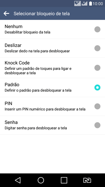 Digite o código de bloqueio e pressione Nenhum. Digite o código de bloqueio e pressione Nenhum.