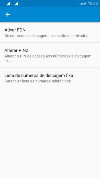 Pressione Ativar FDN para ativar os números de discagem fixa. Pressione Ativar FDN para ativar os números de discagem fixa.