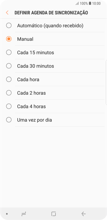 Pressione a configuração desejada. Pressione a configuração desejada.