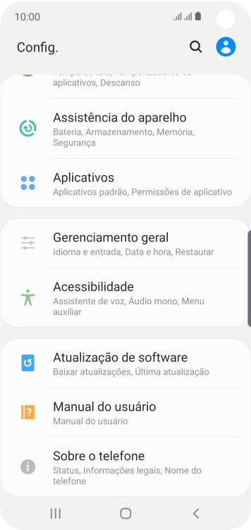 Pressione Gerenciamento geral. Pressione Gerenciamento geral.