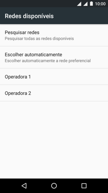 Se você quiser selecionar a rede automaticamente, deve pressionar Escolher automáticamente. Se você quiser selecionar a rede automaticamente, deve pressionar Escolher automáticamente.