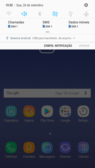 Pressione o ícone de conexão. Pressione o ícone de conexão.