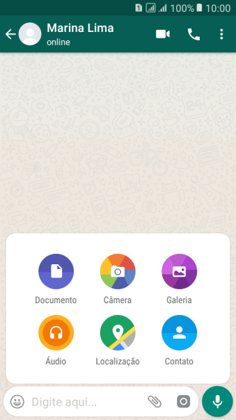 Pressione Galeria, e navegue até a pasta desejada. Pressione Galeria, e navegue até a pasta desejada.