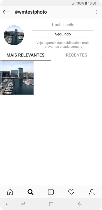 Pressione o ícone de novo post. Pressione o ícone de novo post.