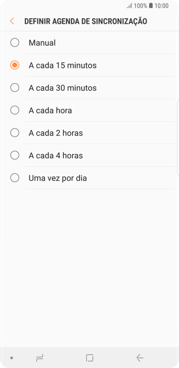 Pressione a configuração desejada. Pressione a configuração desejada.