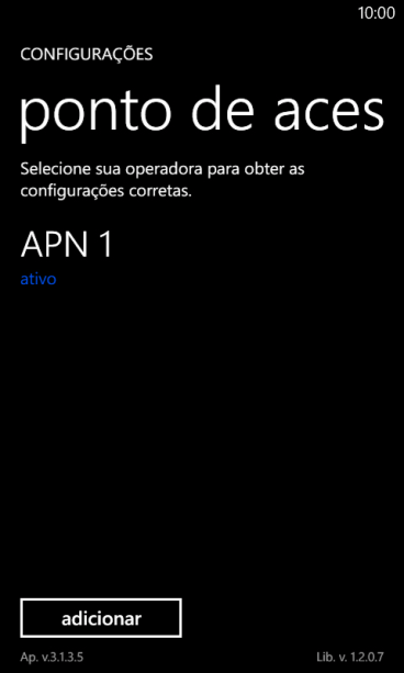 Pressione adicionar. Pressione adicionar.