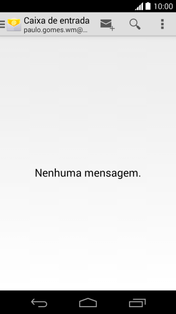 Pressione o nome da conta de e-mail. Pressione o nome da conta de e-mail.