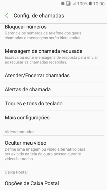 Pressione Mais configurações. Pressione Mais configurações.