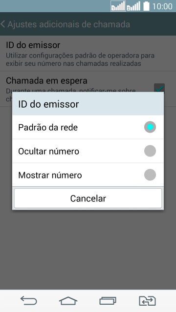 Pressione Mostrar número para ativar a identificação do seu número. Pressione Mostrar número para ativar a identificação do seu número.