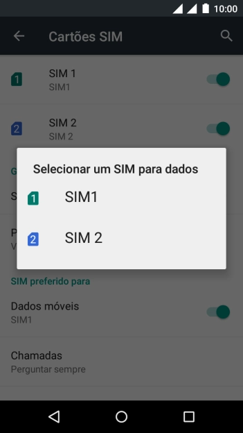 Pressione o chip desejado. Pressione o chip desejado.