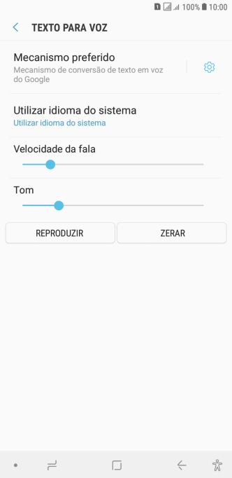 Pressione o ícone de configurações, e siga as instruções da tela para selecionar as configurações desejadas. Pressione o ícone de configurações, e siga as instruções da tela para selecionar as configurações desejadas.