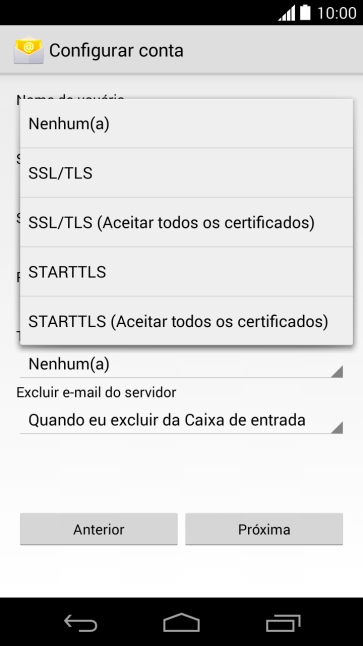 Pressione Nenhum(a) para ativar ou desativar a função. Pressione Nenhum(a) para ativar ou desativar a função.