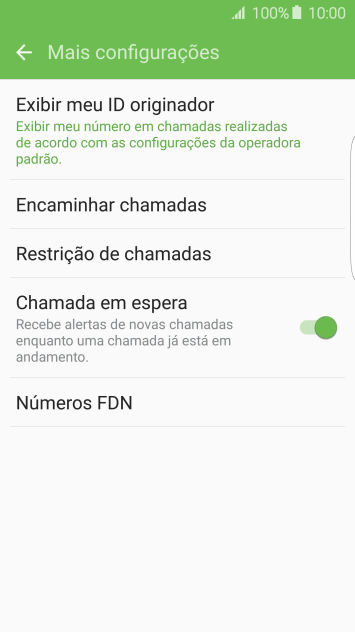 Pressione Exibir meu ID originador. Pressione Exibir meu ID originador.