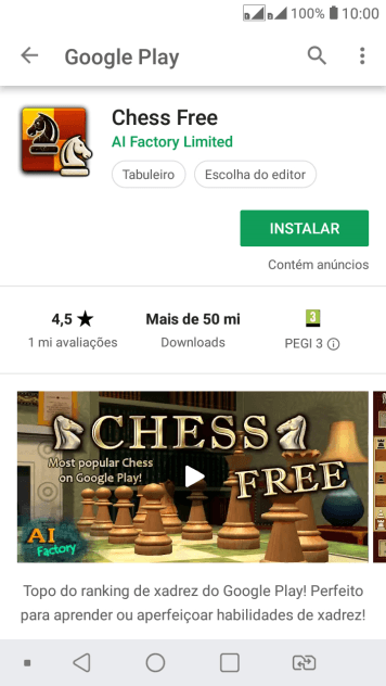Pressione INSTALAR, e siga as indicações da tela para instalar o app. Pressione INSTALAR, e siga as indicações da tela para instalar o app.