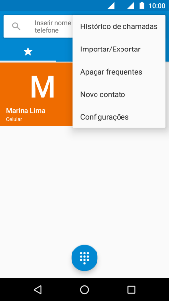 Pressione Configurações. Pressione Configurações.