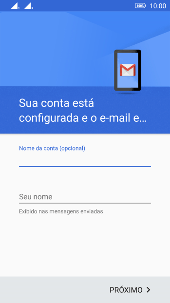 Pressione Seu nome , e digite o nome de remetente desejado. Pressione Seu nome , e digite o nome de remetente desejado.