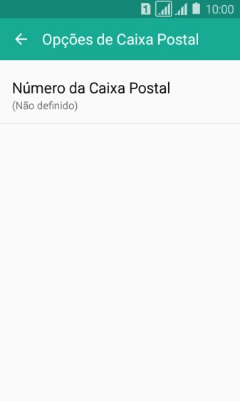 Pressione Número da Caixa Postal. Pressione Número da Caixa Postal.
