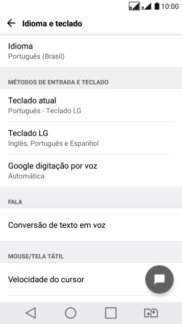 Pressione Conversão de texto em voz. Pressione Conversão de texto em voz.
