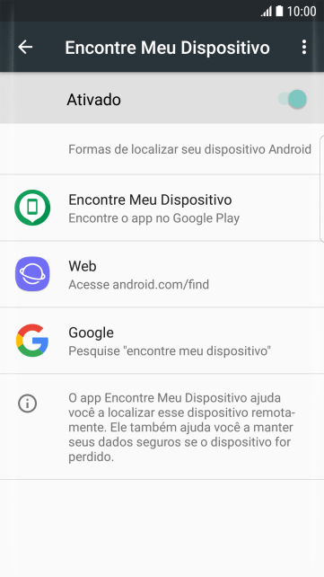 Pressione o indicador para ativar a função. Pressione o indicador para ativar a função.