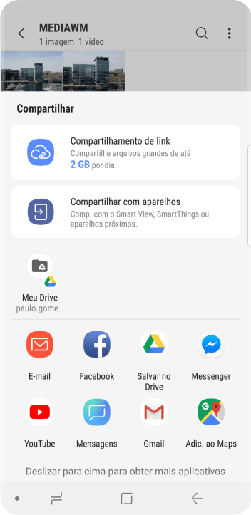 Pressione Salvar no Drive Pressione Salvar no Drive