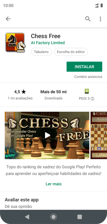 Pressione INSTALAR, e siga as indicações da tela para instalar o app. Pressione INSTALAR, e siga as indicações da tela para instalar o app.