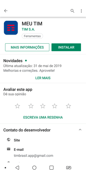 Pressione INSTALAR, e siga as indicações da tela para instalar o app. Pressione INSTALAR, e siga as indicações da tela para instalar o app.