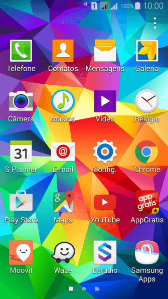 Pressione Galeria, e navegue até a pasta desejada. Pressione Galeria, e navegue até a pasta desejada.