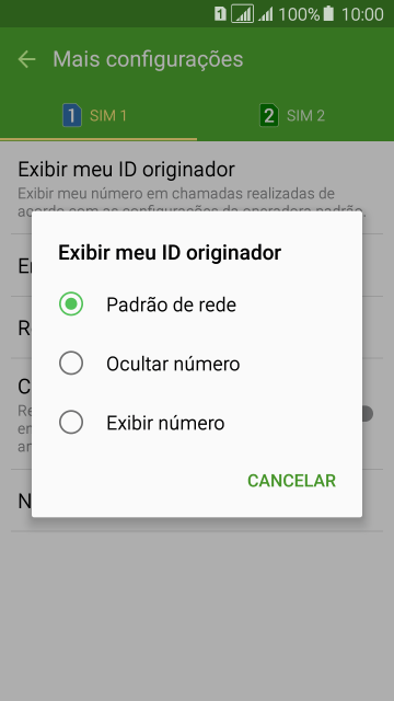 Pressione Exibir número para ativar a identificação do seu número. Pressione Exibir número para ativar a identificação do seu número.