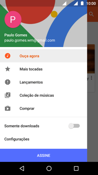Pressione Coleção de músicas. Pressione Coleção de músicas.