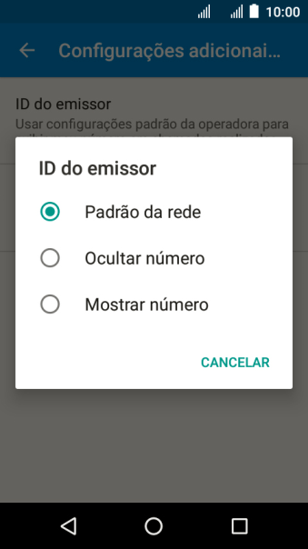 Pressione Mostrar número para ativar a identificação do seu número. Pressione Mostrar número para ativar a identificação do seu número.