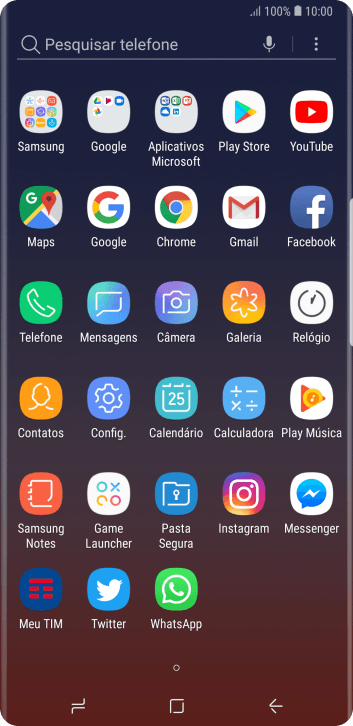 Pressione Samsung. Pressione Samsung.