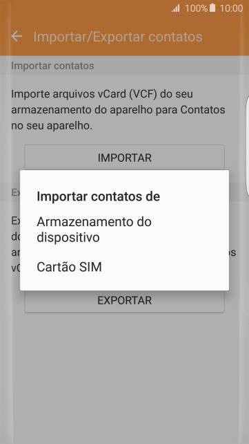 Pressione Cartão SIM. Pressione Cartão SIM.