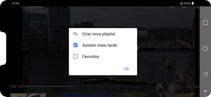 Pressione a lista de reprodução desejada. Pressione a lista de reprodução desejada.